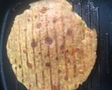 A picture of step 7 of Multigrain sprout paneer grilled wrap.
