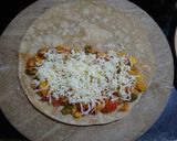 A picture of step 4 of Veg quesadillas.