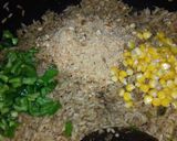 A picture of step 5 of Minced meat fried rice.