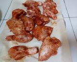 A picture of step 2 of Poussin Chicken#endofyearchallenge.