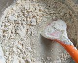 A picture of step 4 of Besan Banana Cake.