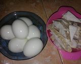 Foto langkah ke 1 dari resep T3K (Telur Tempe Terasi Kunyit).