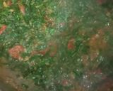 A picture of step 5 of Methi bhaji.