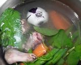 A picture of step 3 of Thai chicken meatballs curry.