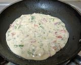 A picture of step 3 of High Protein Sattu & veggies Uttapam.