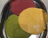 A picture of step 4 of Tricolored puris.