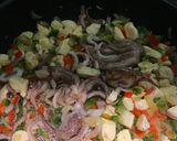 Foto del paso 4 de la receta: Paella con mariscos y pollo