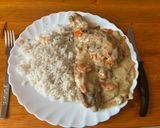 Pulyka fricassée - pulykaszárnyból recept fázis 5 fotója