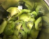 A picture of step 3 of Kiwi seasame Burfi.
