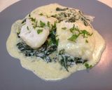 Foto del paso 6 de la receta: Bacalao con espinacas a la crema
