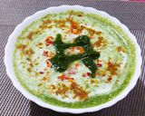 A picture of step 3 of Spinach raita.