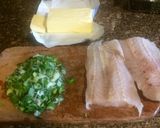 Foto del paso 1 de la receta: Merluza azul con salsa de champignons y roquefort