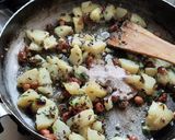 A picture of step 5 of Bhagar upma for fasting.