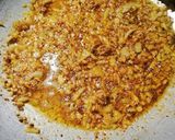 A picture of step 2 of Dry purple Cauliflower bhaji.