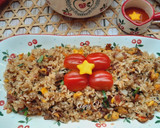 Hình bước làm 1 của món Bữa ăn đổi vị với mì xào và cơm chiên