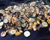 Une image de l'étape 9 de Courgettes et aubergines au soja et sésame (avec piments verts grillés).