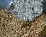 A picture of step 3 of Edible Gum (gond) laddus.