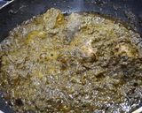 A picture of step 6 of Palak Chicken.