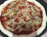 Foto langkah ke 10 dari resep Pizza Sosis Teflon.