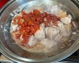 A picture of step 2 of Spicy Pork Kaldereta.