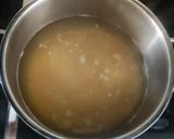 A picture of step 2 of Foxtail millet ven pongal with coconut chutney.