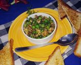 A picture of step 5 of Matar Anda Bhurji (Egg and Pea Scramble).