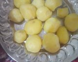 A picture of step 1 of Barbeque nation style Cajun potatoes.