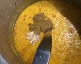 Une image de l'étape 22 de Dal de mung (lentilles aux légumes, épices et gingembre).