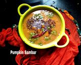 A picture of step 5 of Pumpkin Sambar.