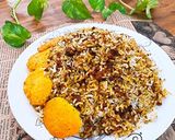 عکس مرحله 2 از دستور شوید پلو با گوشت چرخکرده