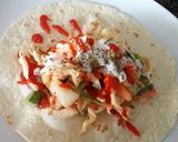 A picture of step 9 of Hot and Cold Veggie Wrap.