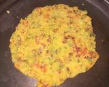 A picture of step 3 of Suji cheela.