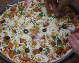 A picture of step 3 of Chicken tikka pizza | homemade | by cooking world/.