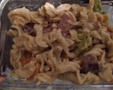A picture of step 4 of Cajun Turkey Polish Pasta & Veggies.