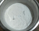 A picture of step 1 of Eggless Marble Cake.