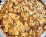 Une image de l'étape 8 de Tarte salée fondue de poireaux, lardons fumés, oignons et raclette.