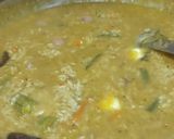 A picture of step 5 of Bisibelabath(Tamilnadu style)variety vegetables,rice,tuvar dal.
