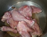 A picture of step 3 of Aloo Chicken Salan.