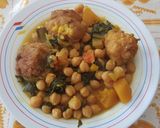 Foto del paso 4 de la receta Potaje de garbanzos con buñuelos de bacalao