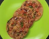 A picture of step 3 of Masala chapati.