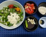 A picture of step 1 of No Onion No Garlic Special Okra / Bhindi Masala.