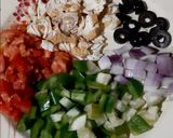 A picture of step 2 of Pasta Pizza.