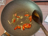Tumis udang tahu taoge cangjang