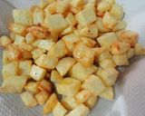 A picture of step 2 of Jeera Aalu- Fried version.