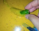 A picture of step 4 of Green Chili Pakory.