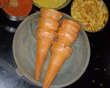 A picture of step 1 of Cone Corn Chat.