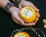 A picture of step 4 of Kheer Kamola.