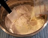 A picture of step 3 of Filipino pan de coco.