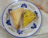 A picture of step 9 of Sweet potato frittata and toasted bread.