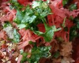 A picture of step 3 of Papad roll.
